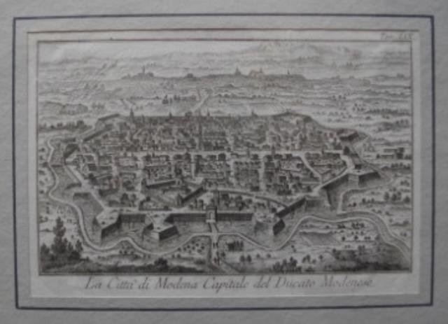 La Città di Modena capitale del Ducato Modenese.