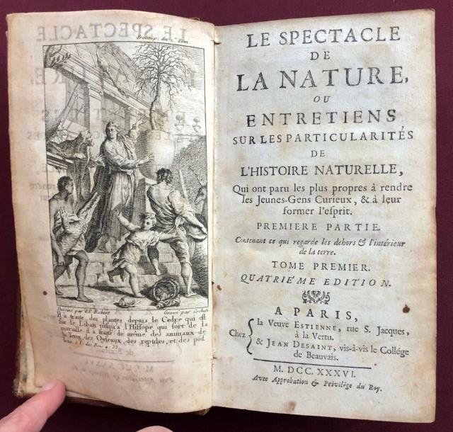 Le Spectacle de la Nature ou Entretiens sur les particularités …