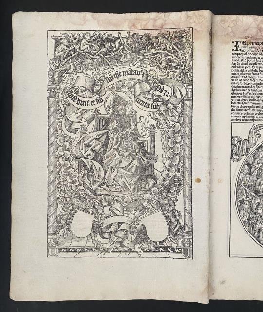 Liber Chronicarum. Dio Padre in trono.