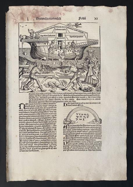 Liber Chronicarum. L'arca di Noé.