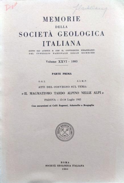 Memorie della Società Geologica Italiana. Atti del Convegno sul tema: …