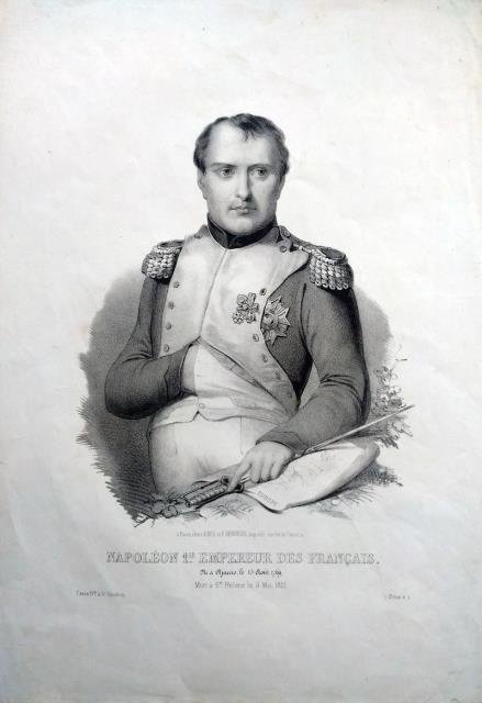 Napoleon 1er Empereur des Francais. Né ò Ajaccio le 15 …