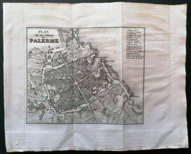 Plan de la Ville de Palerme.
