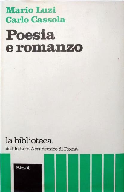 Poesia e romanzo.