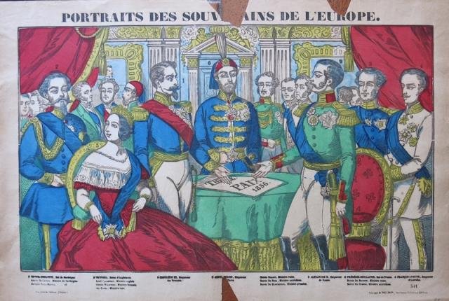 Portrait des Souverains de L'Europe.