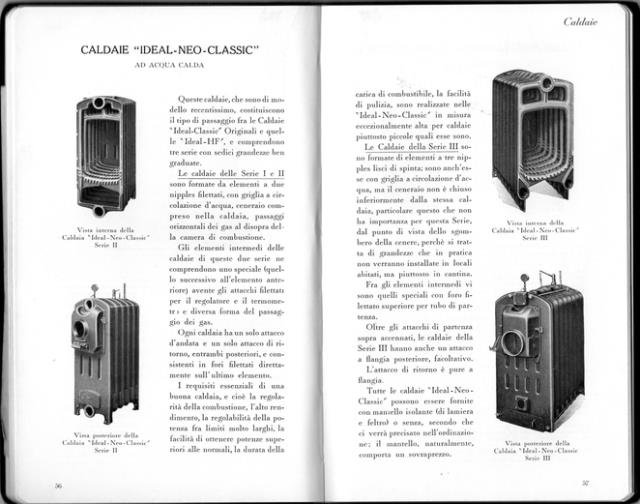 Radiatori, caldaie, accessori. Catalogo n. 11.