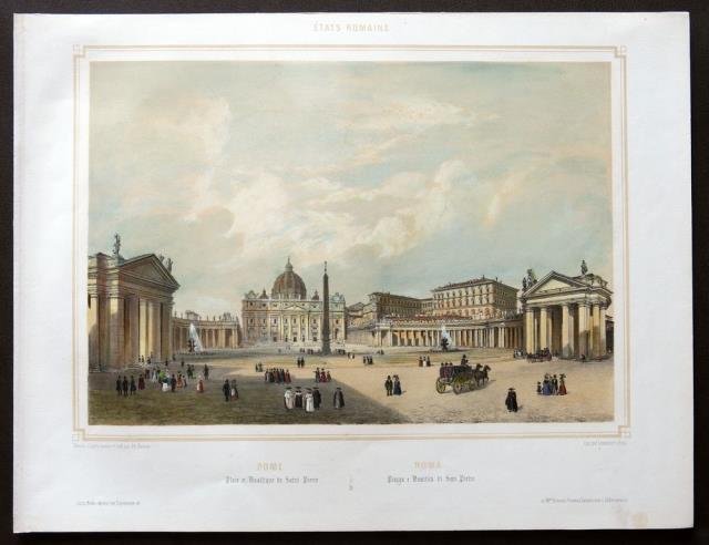 Rome. Place et Basilique de Saint Pierre / Piazza e …