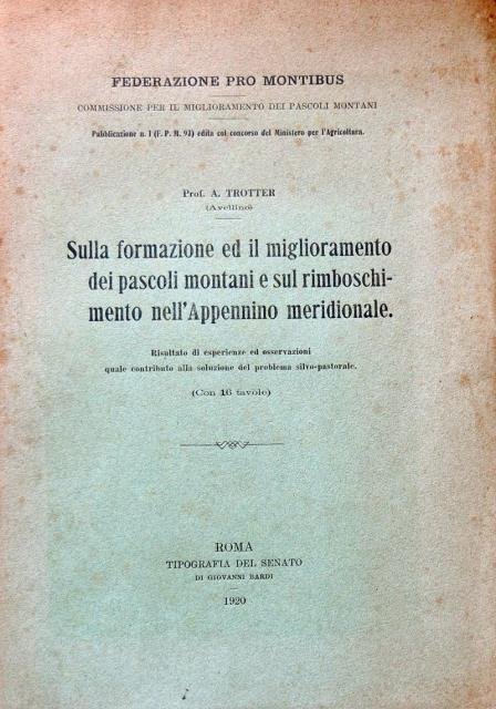 Sulla formazione ed il miglioramento dei pascoli montani e sul …