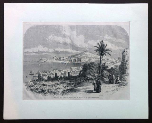 The Town and Castle of Gaeta – From a drawing …