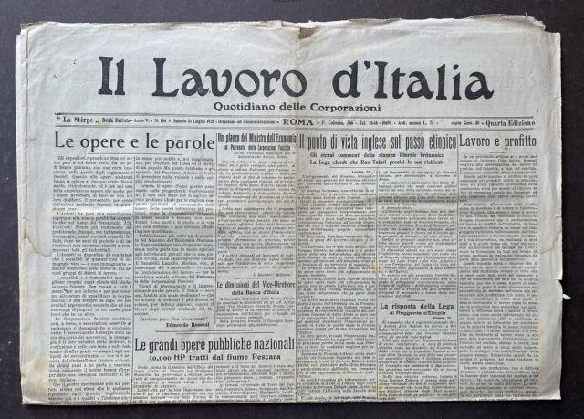 Titolo del 31 Luglio 1926.