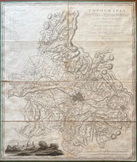 Topografia della Città e contorni di Firenze dell’Abbate Bartolommeo Borghi. …