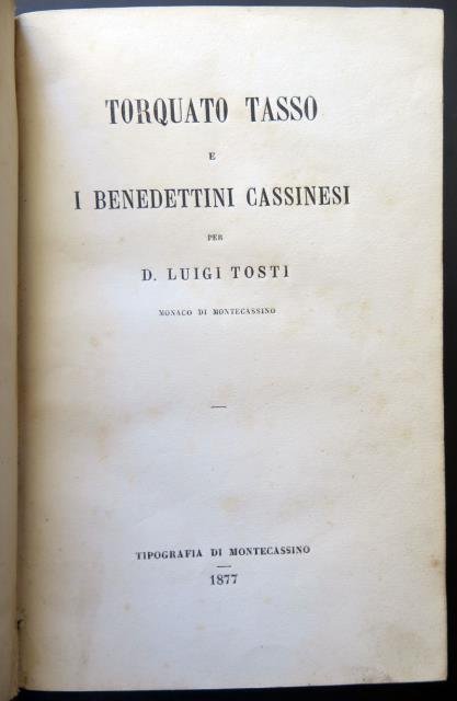 Torquato Tasso e i Benedettini Cassinesi.