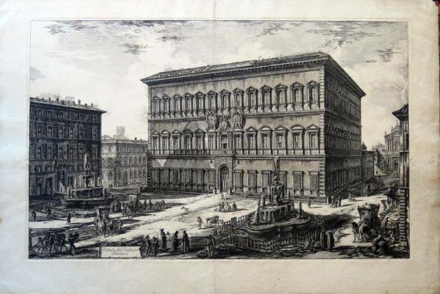 Veduta del Palazzo Farnese.