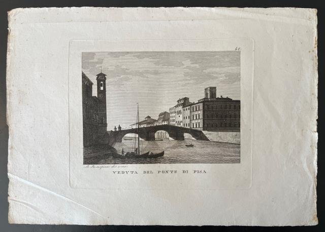 Veduta del Ponte di Pisa.