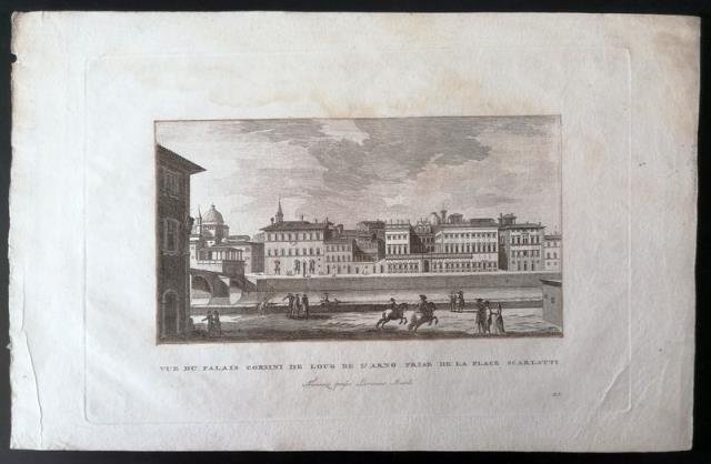 Vue du Palais Corsini de Loug de l'Arno prise de …