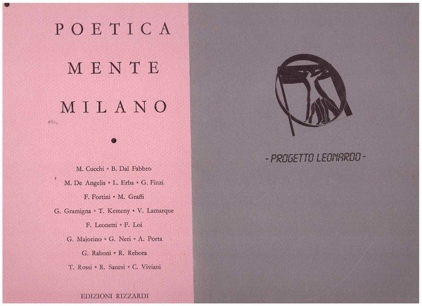 Poeticamente Milano. Progetto Leonardo.