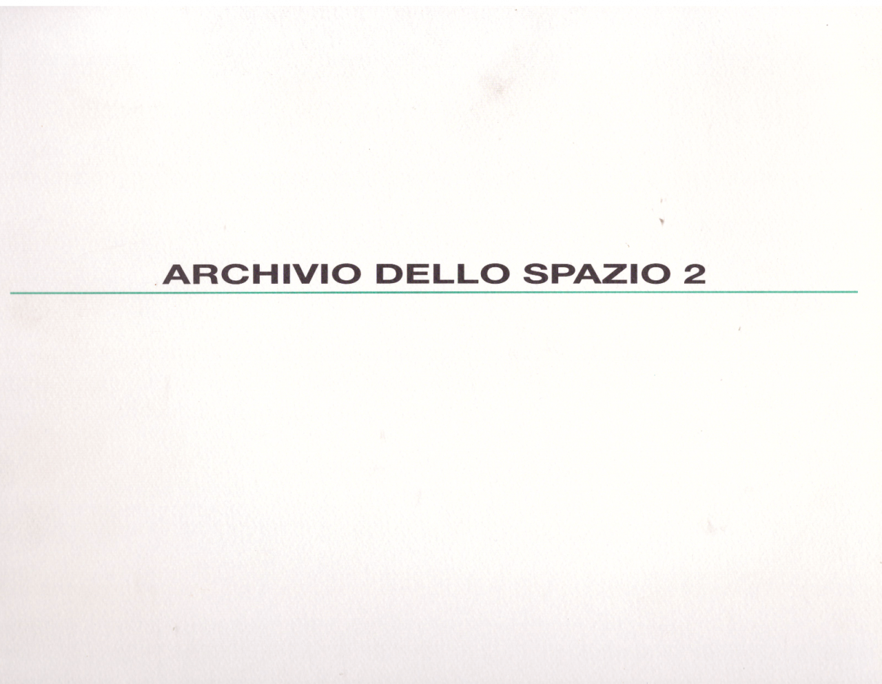 Archivio dello Spazio 2