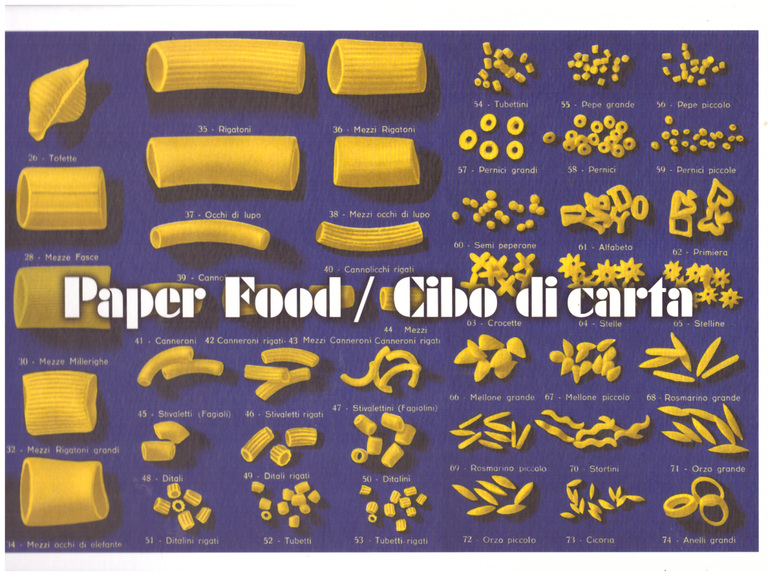 Paper food / Cibo di carta