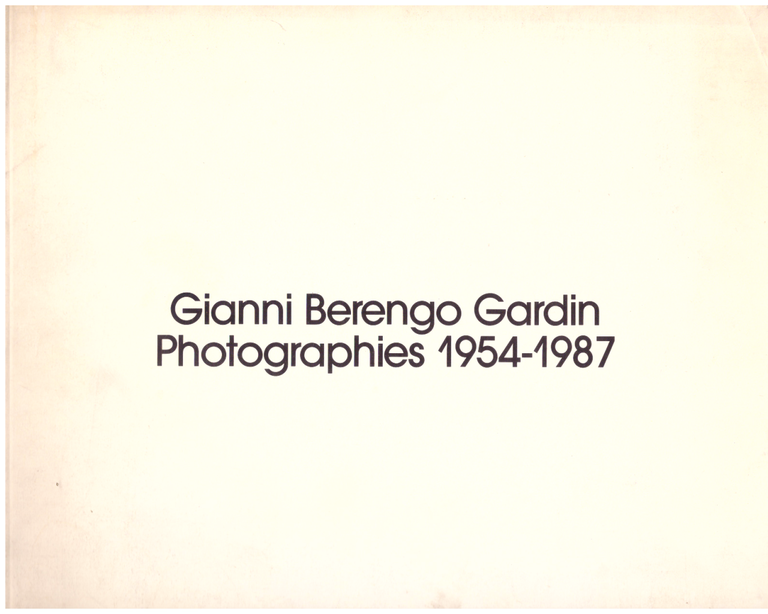 Photographies 1954-1987