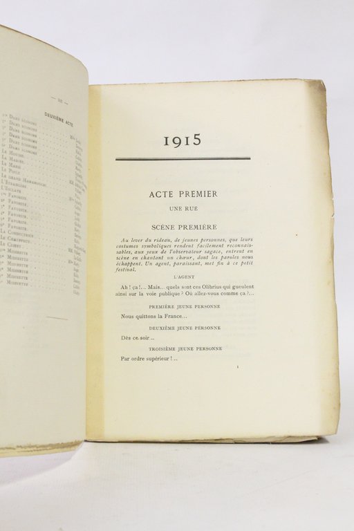1915. Revue de guerre en deux actes