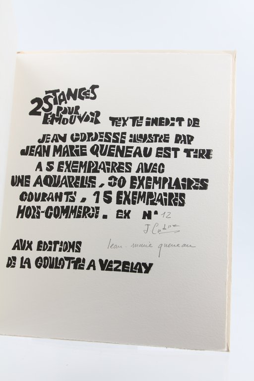 2 Stances pour émouvoir