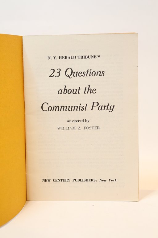 23 questions about the Communist party