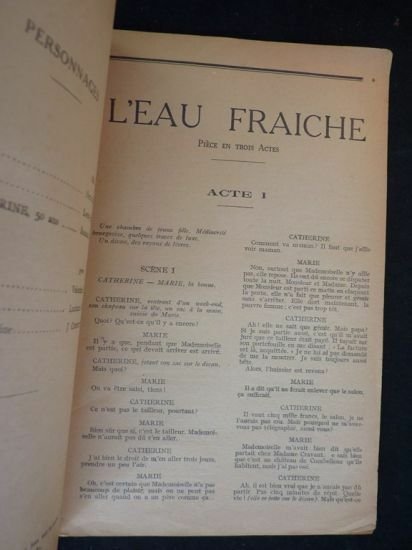 L'eau fraîche