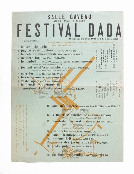 [Affiche Dada] Tract Dada - Festival Dada à la Salle …