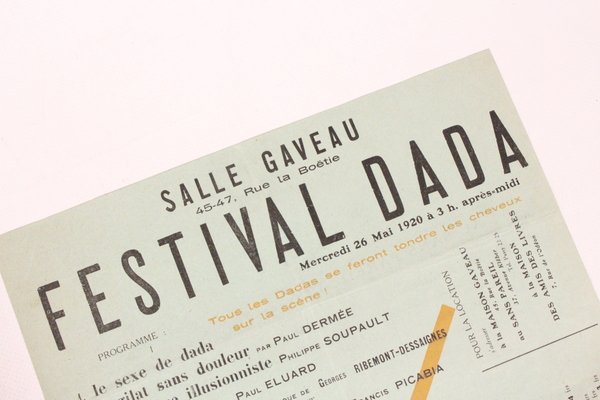 [Affiche Dada] Tract Dada - Festival Dada à la Salle …