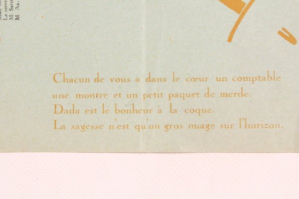 [Affiche Dada] Tract Dada - Festival Dada à la Salle …