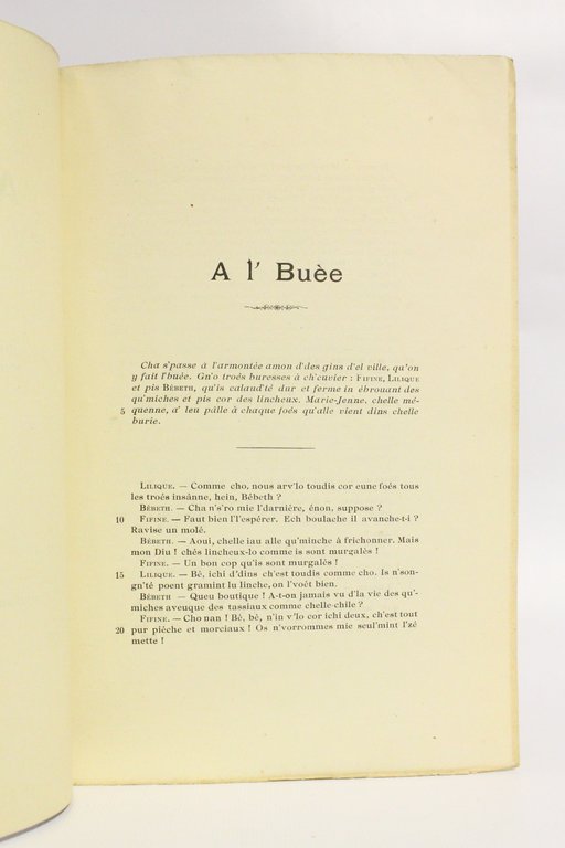 A l'Buèe, scène populaire saint-poloise