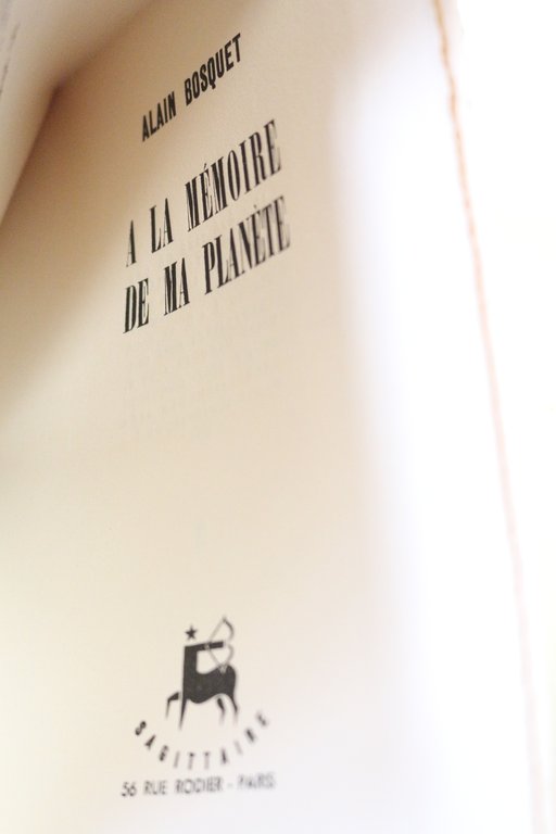 A la mémoire de ma planète