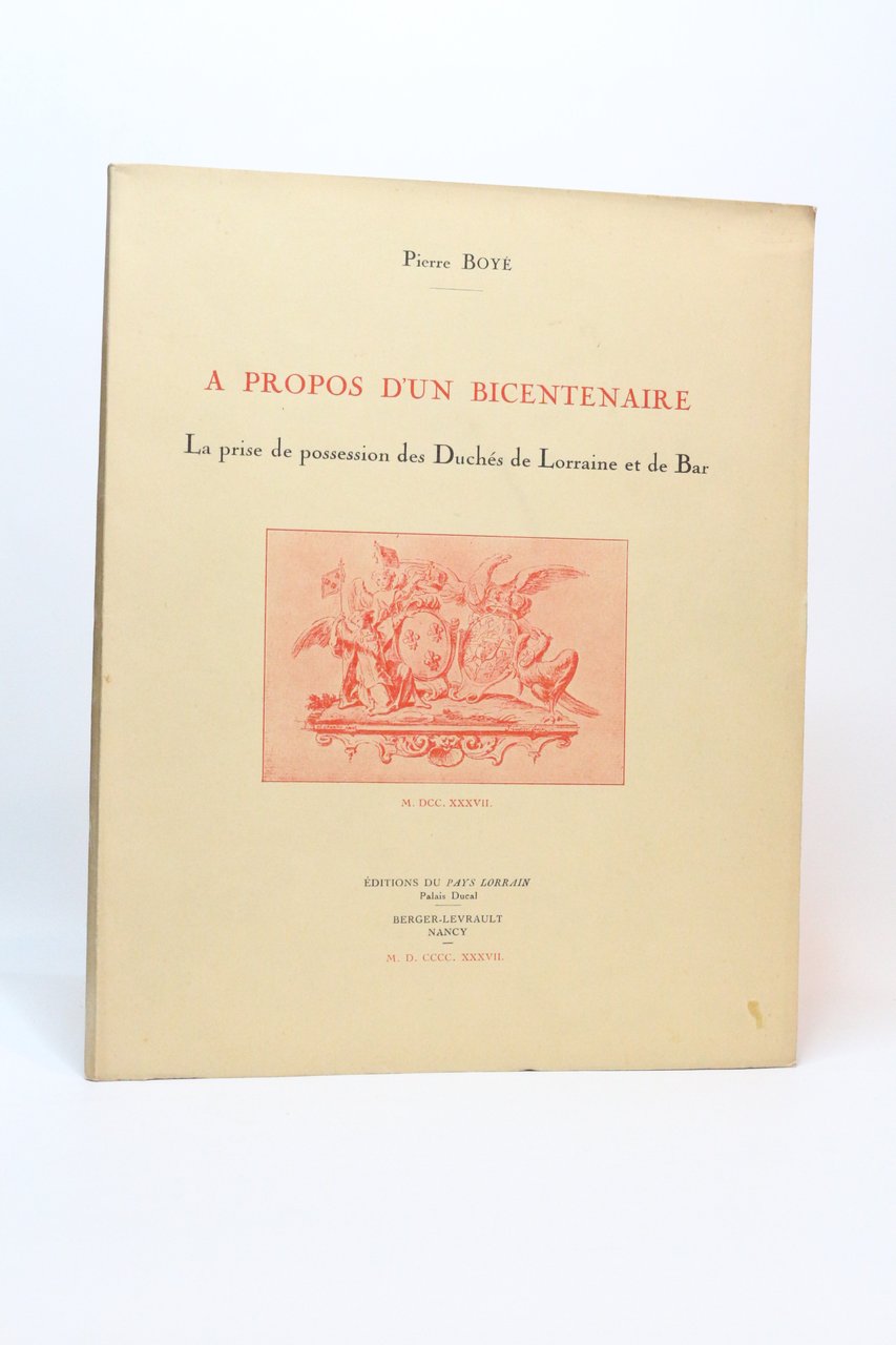 A propos d'un bicentenaire : La prise de possession des …
