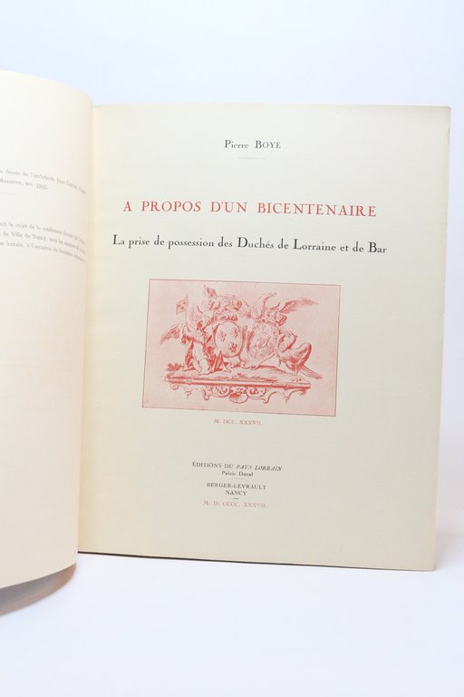 A propos d'un bicentenaire : La prise de possession des …