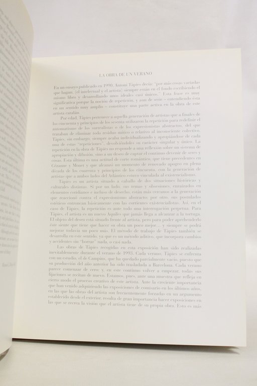 A summer's work 7 April - 7 May 1994