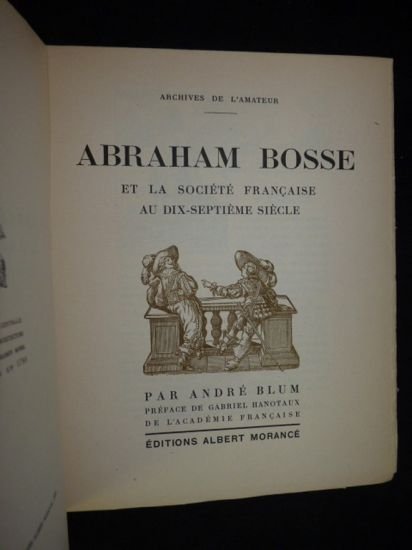 Abraham Bosse et la société française au dix-septième siècle