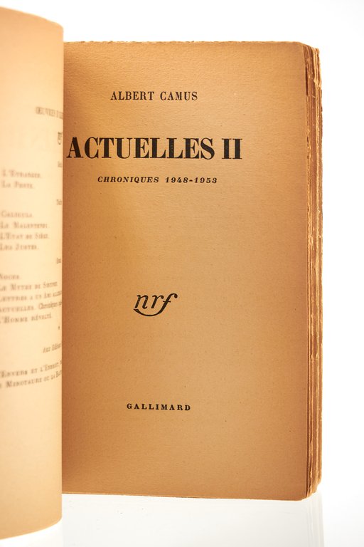 Actuelles II - Chroniques 1948-1953