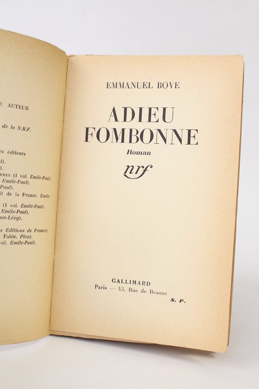 Adieu Fombonne