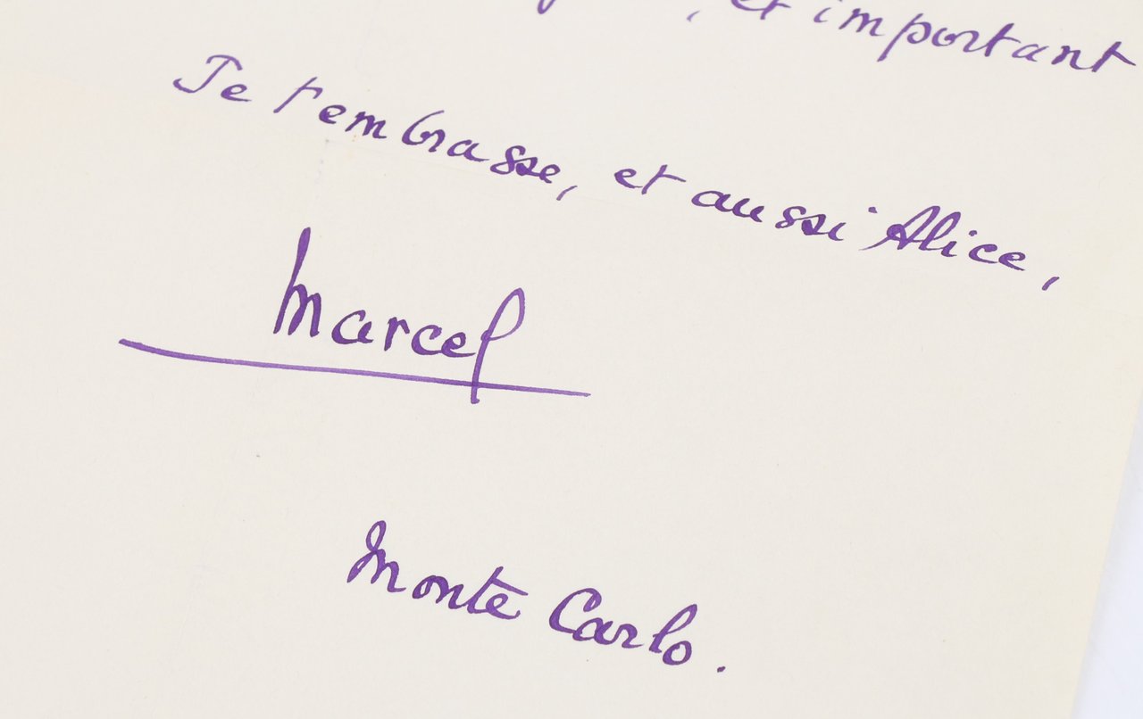 Affectueuse lettre autographe signée adressée son grand ami Carlo Rim …