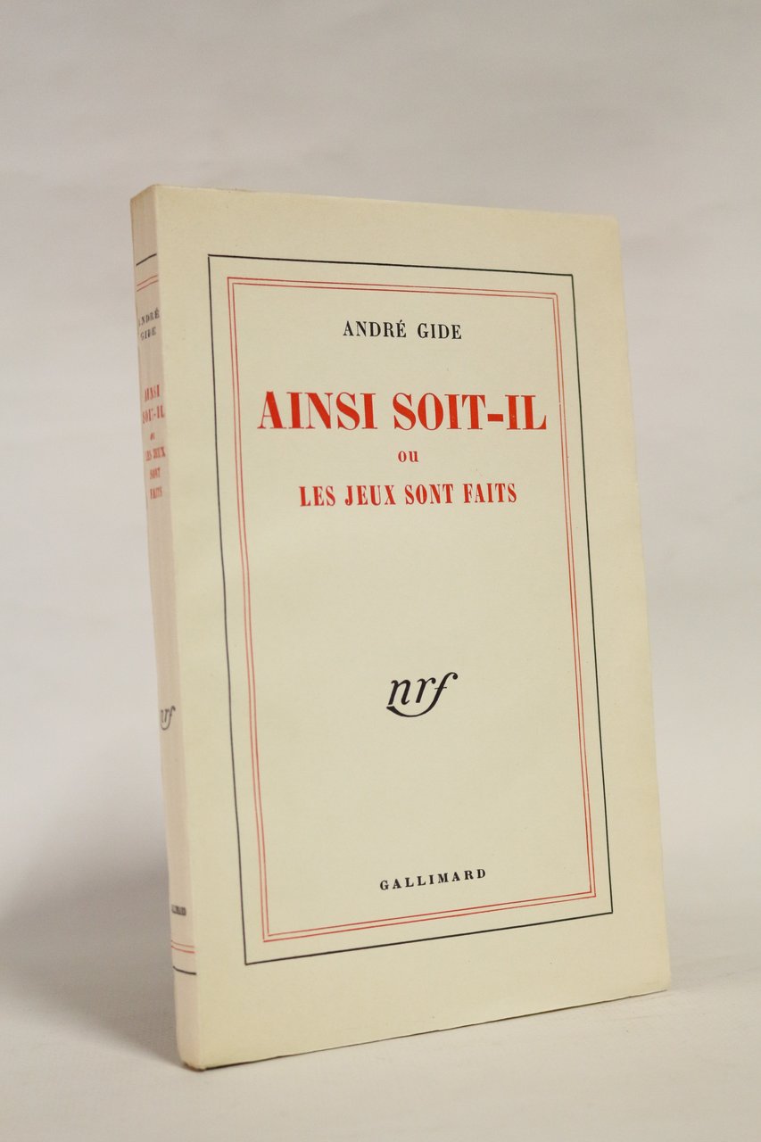 Ainsi soit-il ou les jeux sont faits