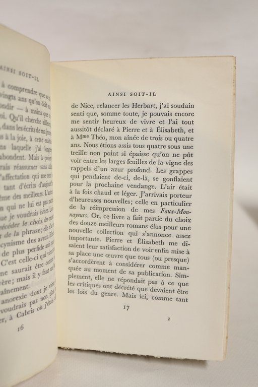 Ainsi soit-il ou les jeux sont faits