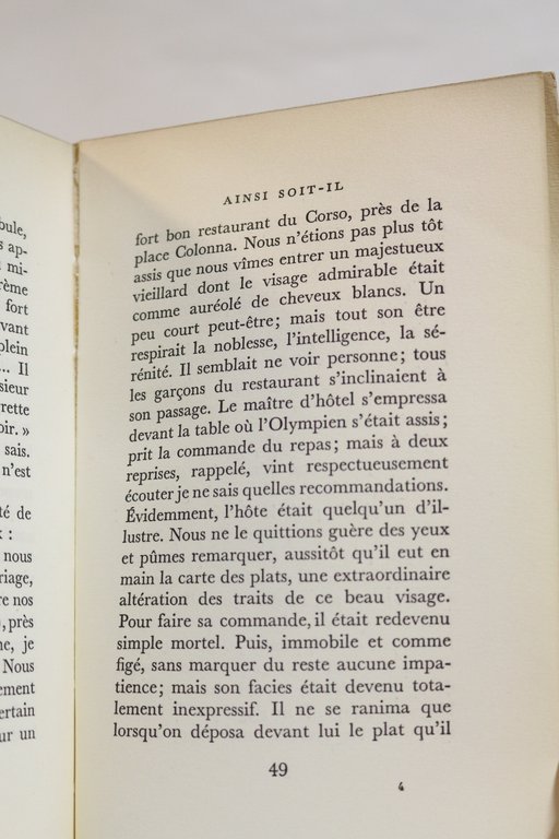 Ainsi soit-il ou les jeux sont faits