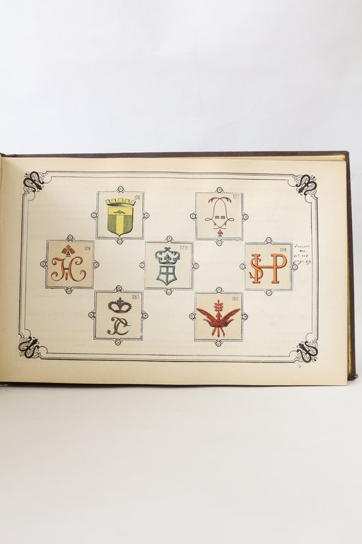 Album de monogrammes historiques, chiffres, marques, lettres