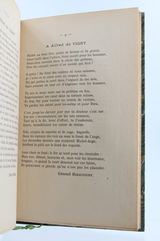Alfred de Vigny intime