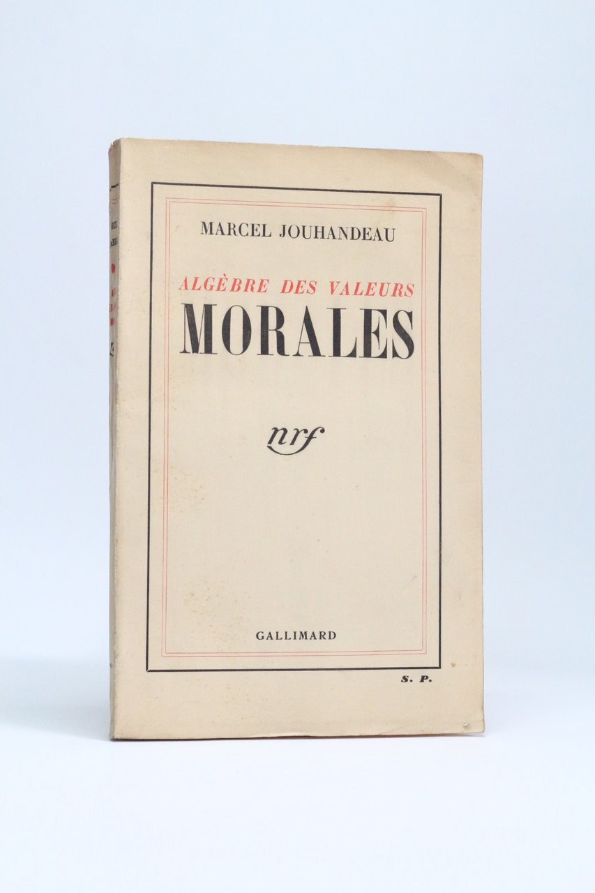 Algèbre des valeurs morales