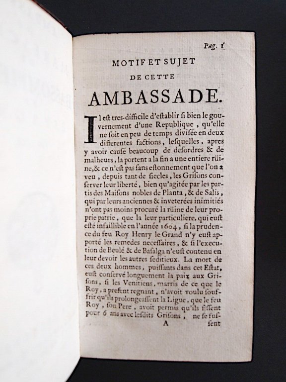 Ambassade du Mareschal de Bassompierre en Espagne l'an 1621 ; …