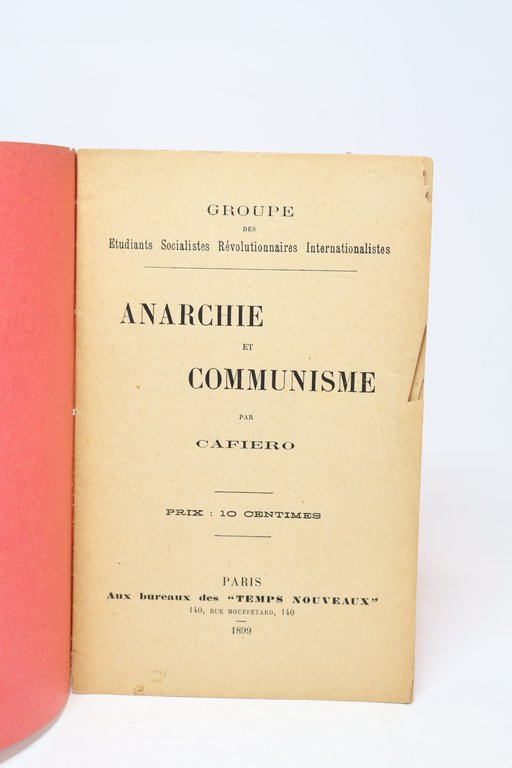 Anarchie et communisme