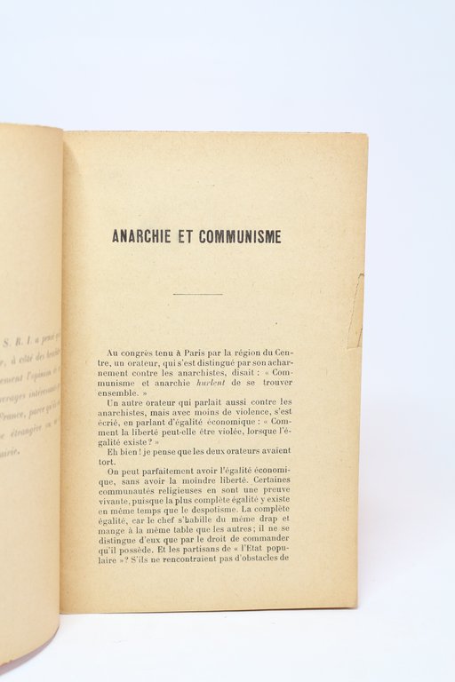 Anarchie et communisme