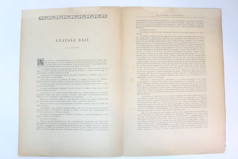 "Anatole Baju" - In Les Hommes d'aujourd'hui n°332