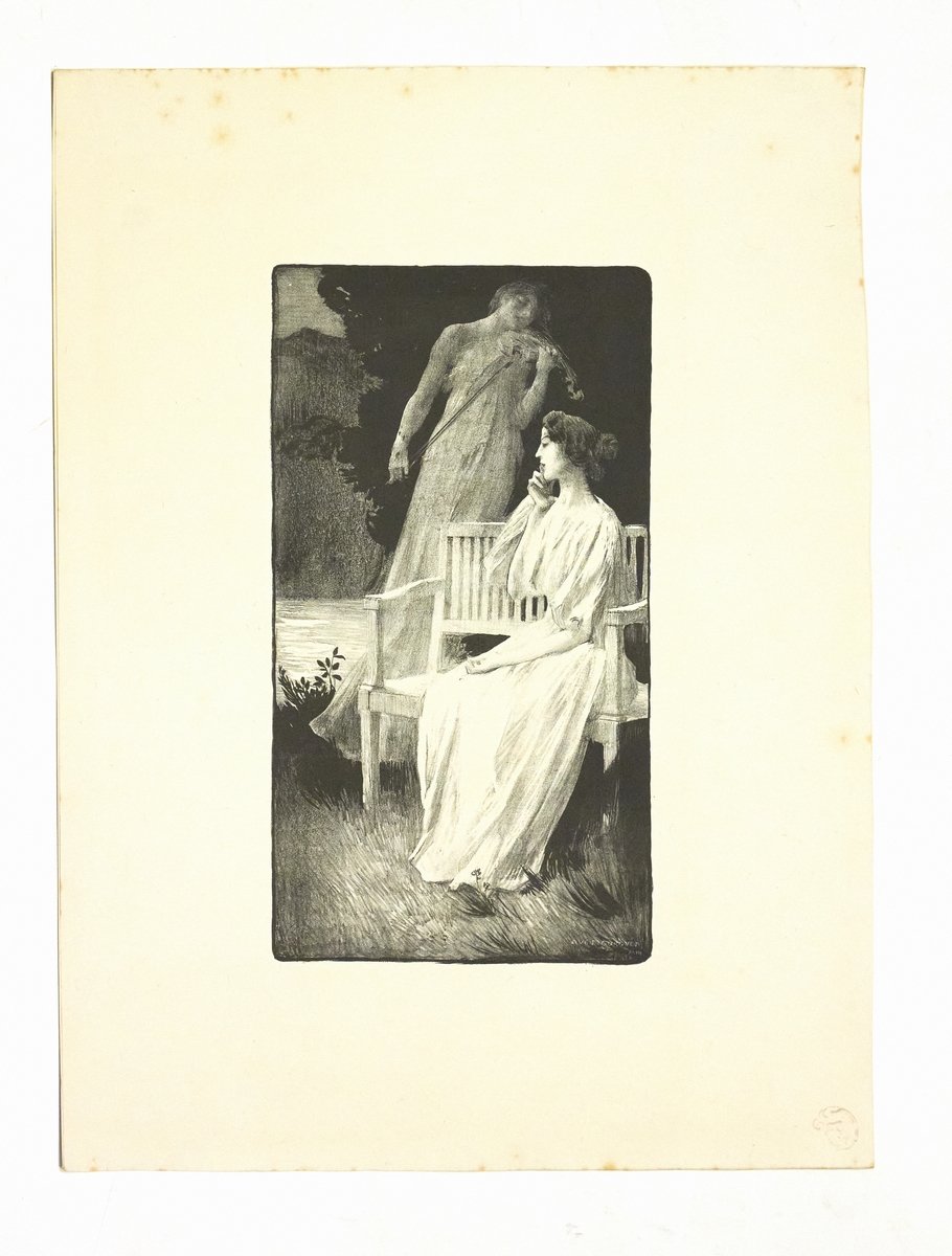 "Andante Nocturne" - Lithographie originale sur Chine - L'Estampe Moderne